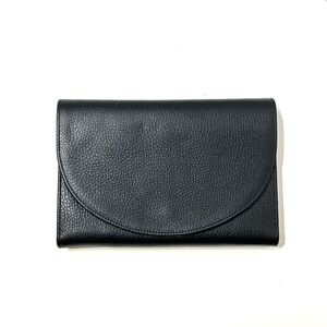 Poppy Barley Trifold Jewelry Case Black Leather